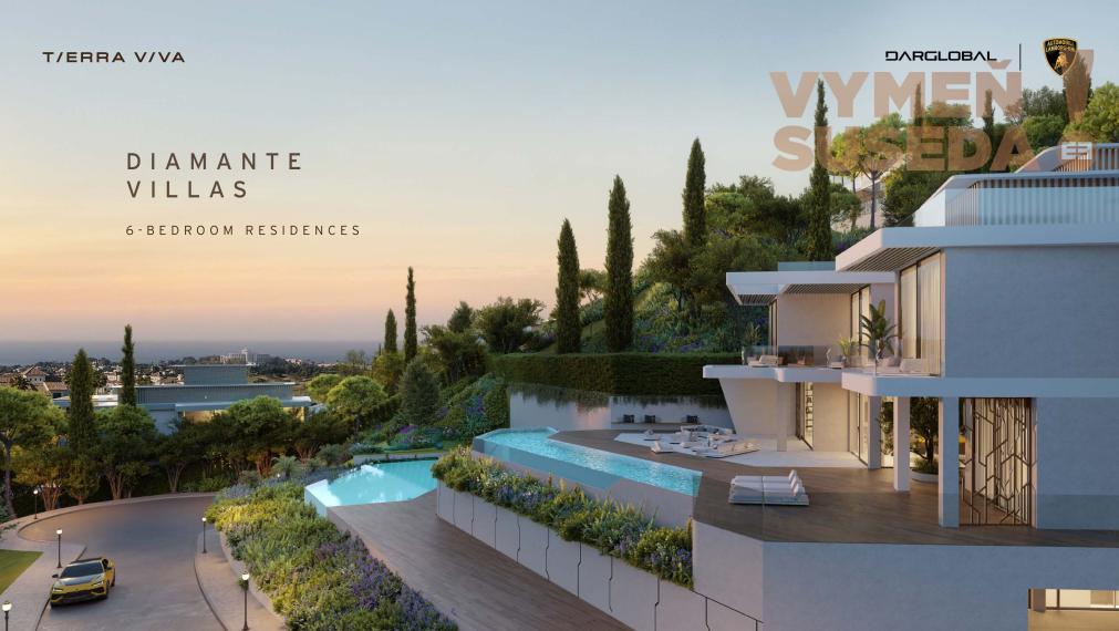 ESTATE INVEST - LAMBORGHINI Prestížne vily DIAMANT so 6 spálňami v privilegovanom projekte TIERRA VIVA Španielsko
