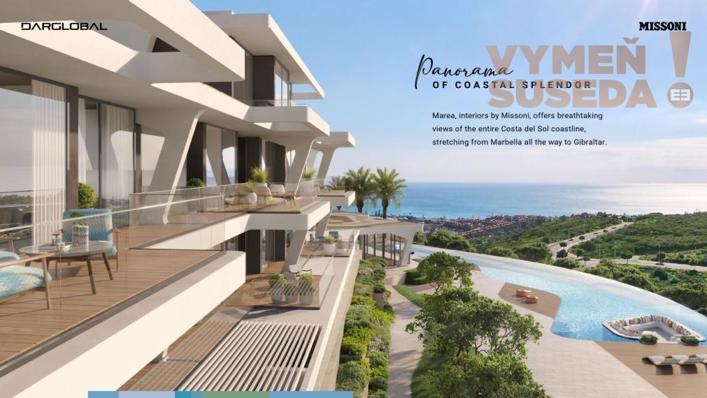 ESTATE INVEST - Výnimočný luxusný 5 izbový apartmán s jedinečným výhľadom na more v privátnom rezorte MAREA Španielsko