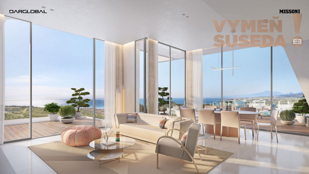 ESTATE INVEST - Výnimočný luxusný 3 izbový apartmán s jedinečným výhľadom na more v privátnom rezorte MAREA Španielsko