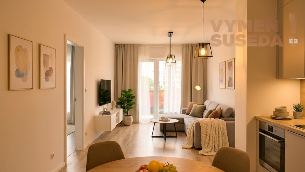 VYMEŇ SUSEDA! – VÝNIMOČNÝ 2 IZB. ZARIADENÝ BYT S BALKÓNOM, PET FRIENDLY, JARABINKOVÁ, BA II, RUŽINOV.