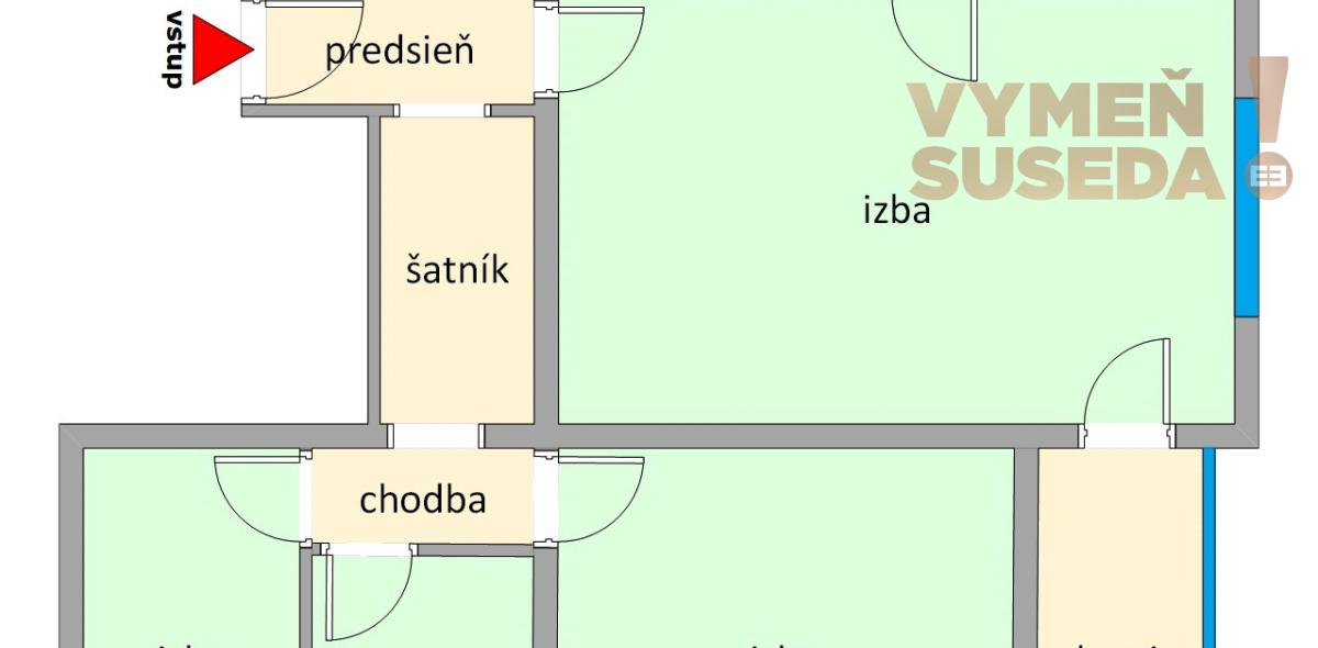 PREDANÉ - VÝNIMOČNÝ 4 IZB. BYT S DVOMI LOGGIAMI, VYHĽADÁVANÁ LOKALITA, BA III, ČSL.Parašutistov.