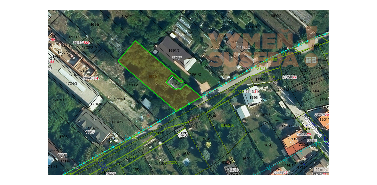 PREDANÉ – Na predaj veľký stavebný pozemok o výmere 900m2 v Ružinove