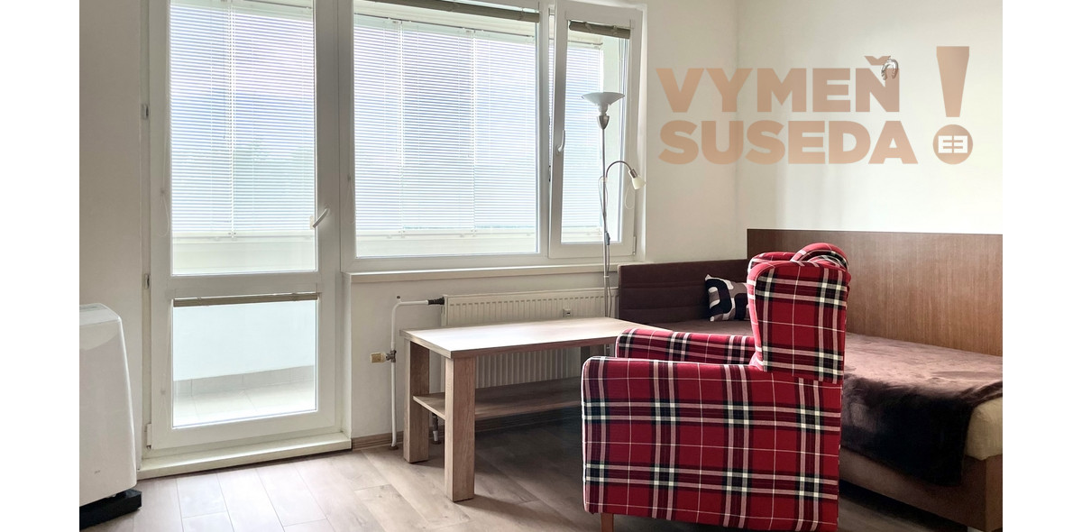 VYMEŇ SUSEDA! - PRENÁJOM GARSÓNKY SO ZASKLENOU LOGGIOU, BA V. - OSUSKÉHO