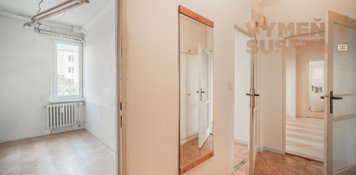 PREDANÉ - Obľúbený 3 IZB. BYT S BALKÓNOM v pôvodnom stave, Sklenárová ul. Ružinov-Nivy