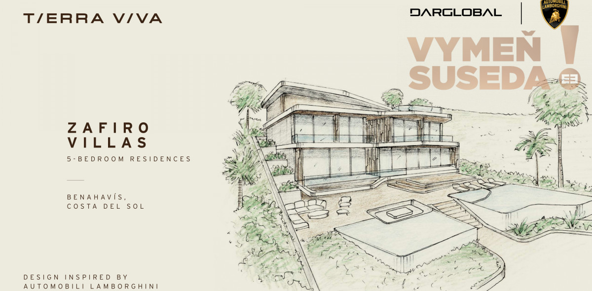 ESTATE INVEST - LAMBORGHINI Prestížne vily ZAFÍR s 5 spálňami v privilegovanom projekte TIERRA VIVA Španielsko