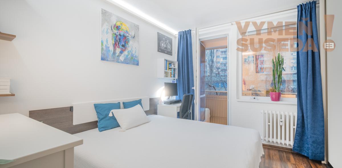 PREDANÉ - VÝNIMOČNÝ 3 IZB. BYT S PRIESTRANOU LOGGIOU, VYHĽADÁVANÁ LOKALITA, BA IV, SILVÁNSKA UL., KARLOVÁ VES