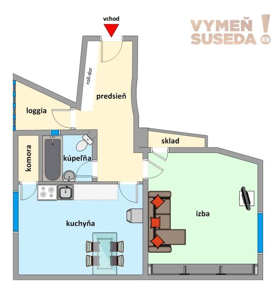 PREDANÉ!- VÝNIMOČNÝ STAROMESTSKÝ 2 IZB. BYT s LOGGIOU, Björnsonova ul., BA I