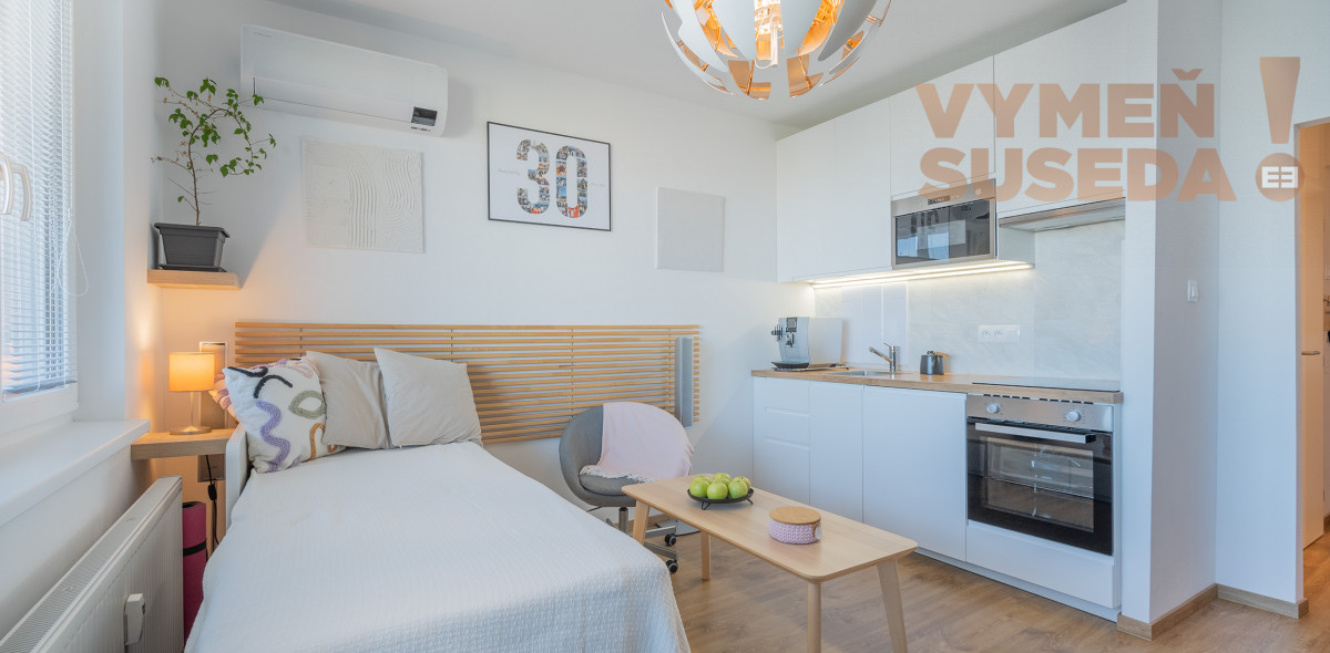 PREDANÉ - VÝNIMOČNÝ 1 IZB. BYT S LOGGIOU PO PRÉMIOVEJ REKONŠTRUKCII, ROVNIANKOVA ul., BA V. – PETRŽALKA