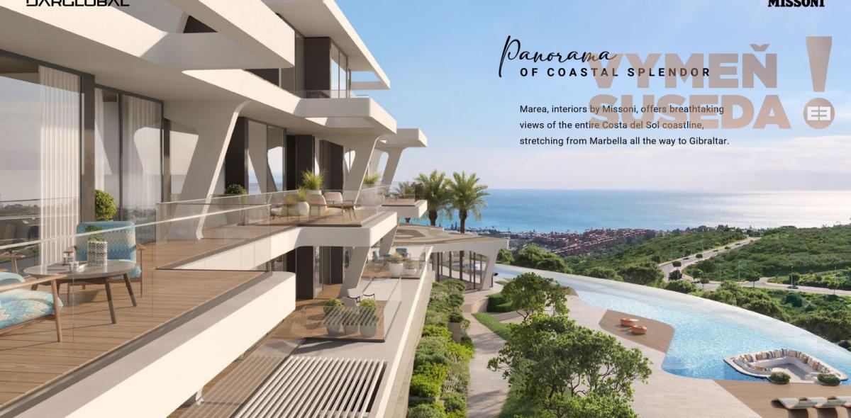 ESTATE INVEST - Výnimočný luxusný 4 izbový apartmán s jedinečným výhľadom na more v privátnom rezorte MAREA Španielsko