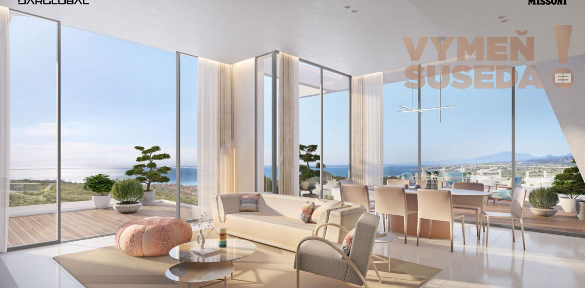 ESTATE INVEST - Výnimočný luxusný 3 izbový apartmán s jedinečným výhľadom na more v privátnom rezorte MAREA Španielsko