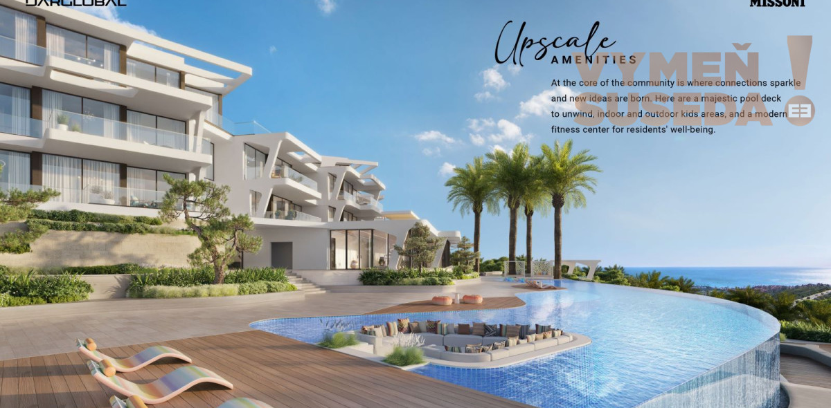 ESTATE INVEST - Výnimočný luxusný 3 izbový apartmán s jedinečným výhľadom na more v privátnom rezorte MAREA Španielsko