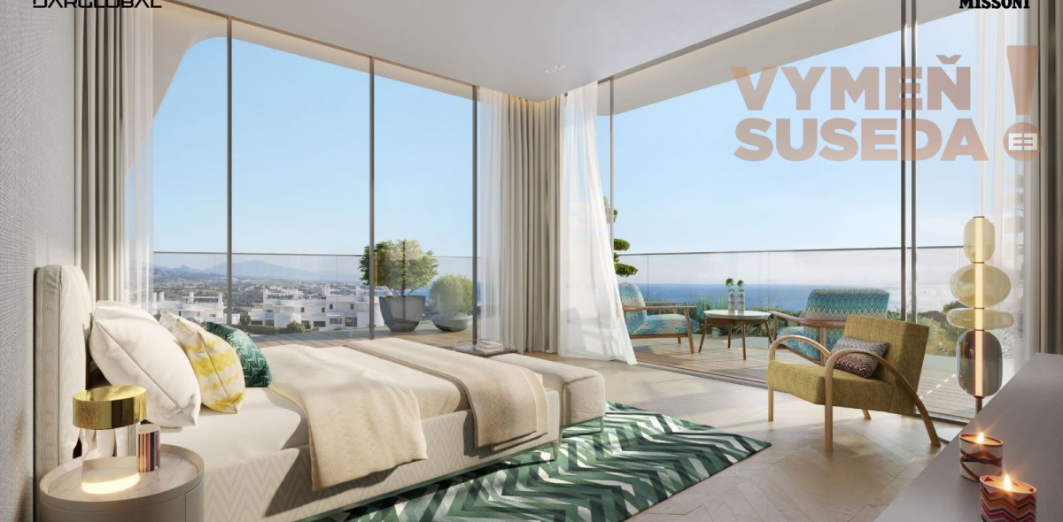 ESTATE INVEST - Výnimočný luxusný 3 izbový apartmán s jedinečným výhľadom na more v privátnom rezorte MAREA Španielsko