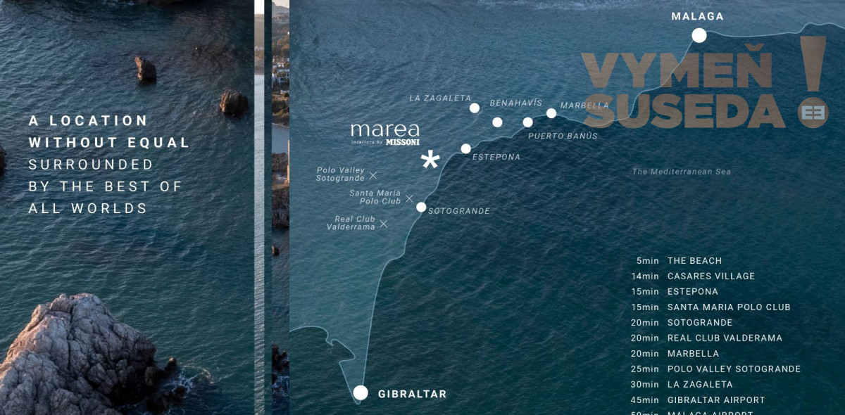 ESTATE INVEST - Výnimočný luxusný 3 izbový apartmán s jedinečným výhľadom na more v privátnom rezorte MAREA Španielsko