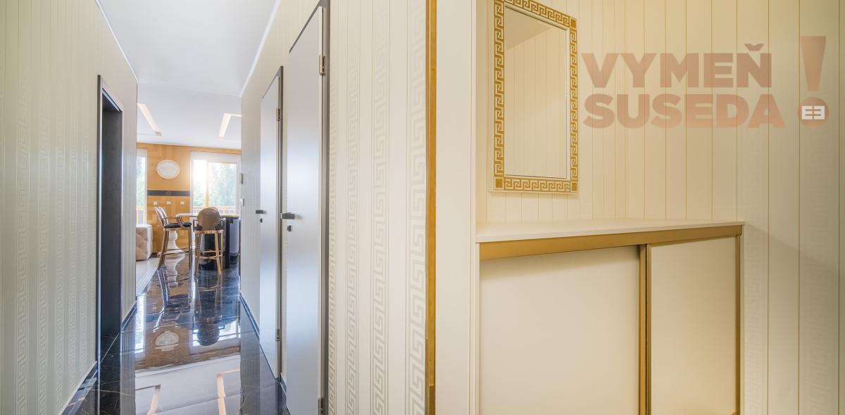 VYMEŇ SUSEDA! – VÝNIMOČNÝ, LUXUSNÝ 2,5 IZB. BYT s TERASOU, NOVOSTAVBA 88.65m2, Rezidencia Železničná, BA II