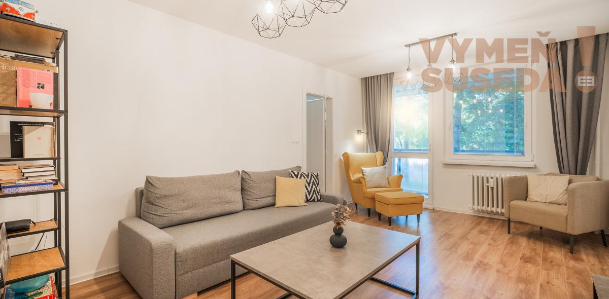 PREDANÉ - VÝNIMOČNÝ 3 IZB. BYT S PRIESTRANOU LOGGIOU, VYHĽADÁVANÁ LOKALITA, BA IV, PÚPAVOVA ul., KARLOVÁ VES