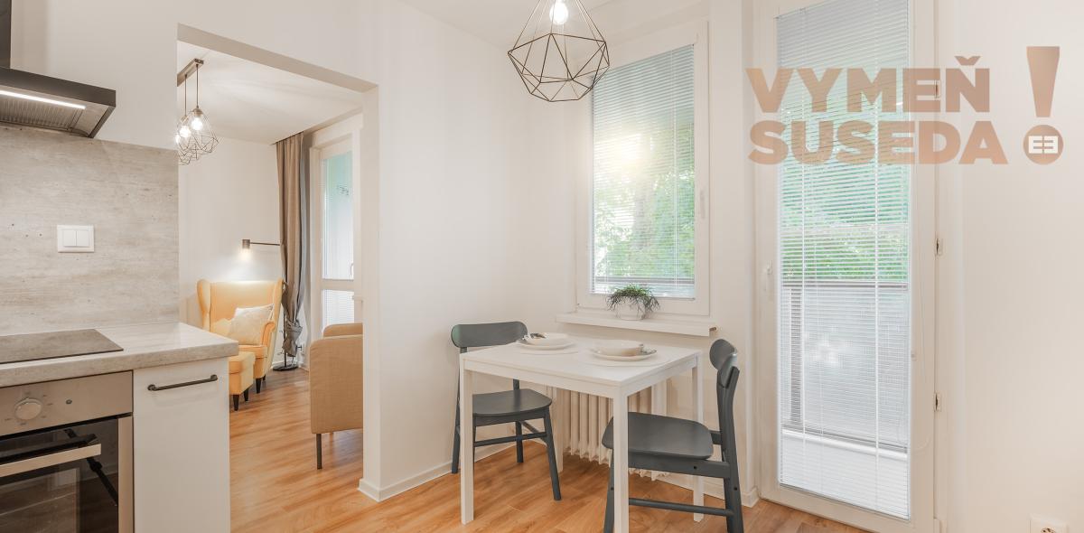 PREDANÉ - VÝNIMOČNÝ 3 IZB. BYT S PRIESTRANOU LOGGIOU, VYHĽADÁVANÁ LOKALITA, BA IV, PÚPAVOVA ul., KARLOVÁ VES