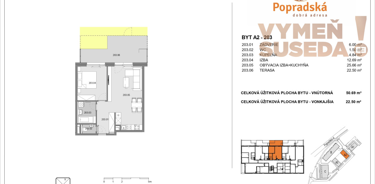 PREDANÉ! – SKOLAUDOVANÝ 2 izb. byt s PREDZÁHRADKOU v TOP lokalite, Košice – Terasa