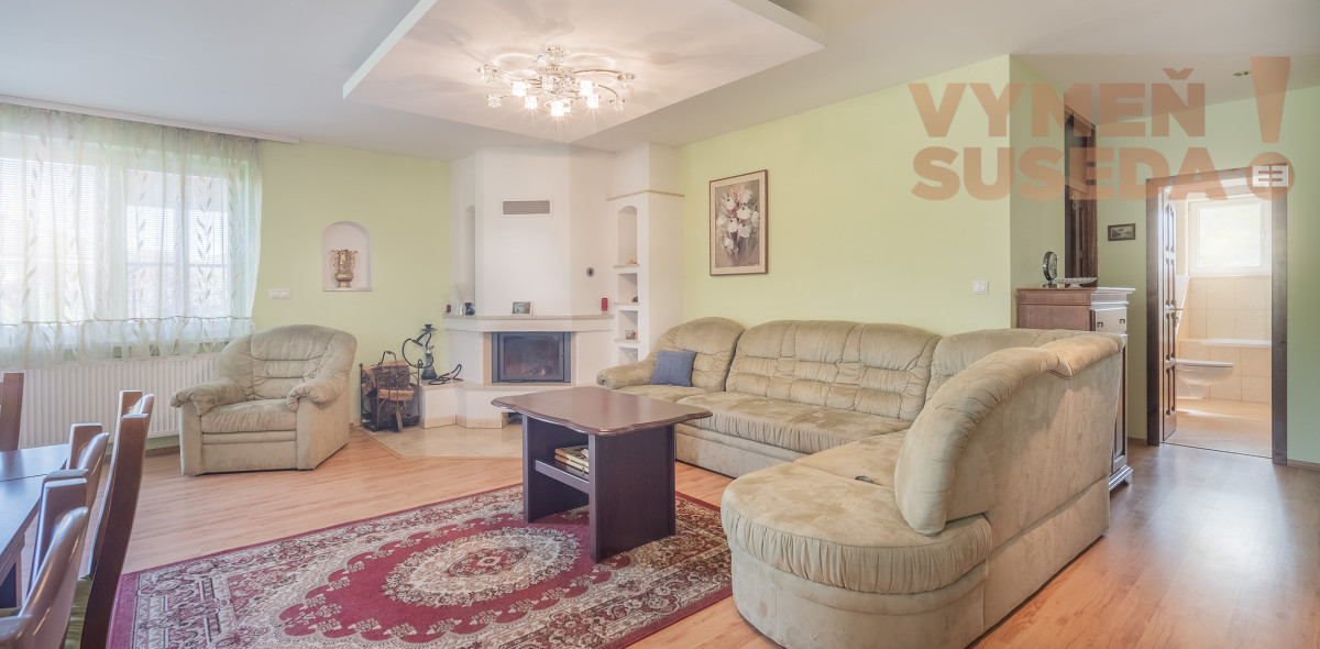 VYMEŇ SUSEDA! – 7 izb. RD s priestranným pozemkom 1414 m2 Horná Potôň