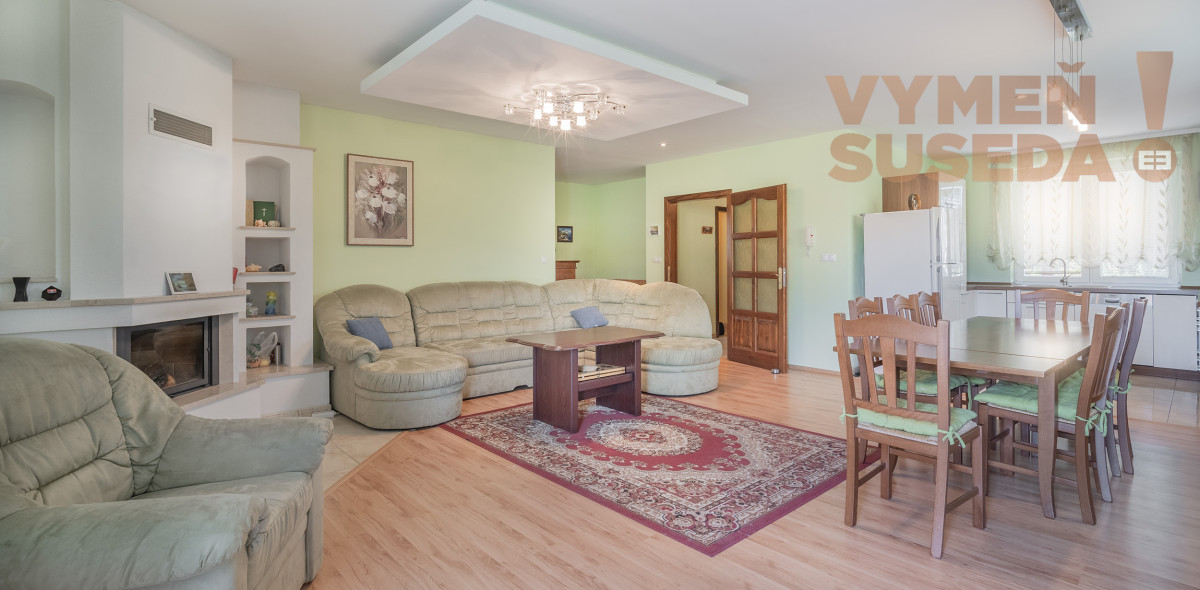 VYMEŇ SUSEDA! – 7 izb. RD s priestranným pozemkom 1414 m2 Horná Potôň