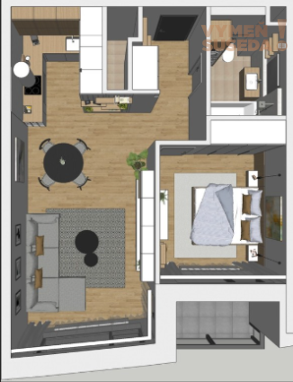VYMEŇ SUSEDA! PRENÁJOM ŠTÝLOVÝ MODERNÝ 2 IZB. BYT V KLINGERKE, STARÉ MESTO