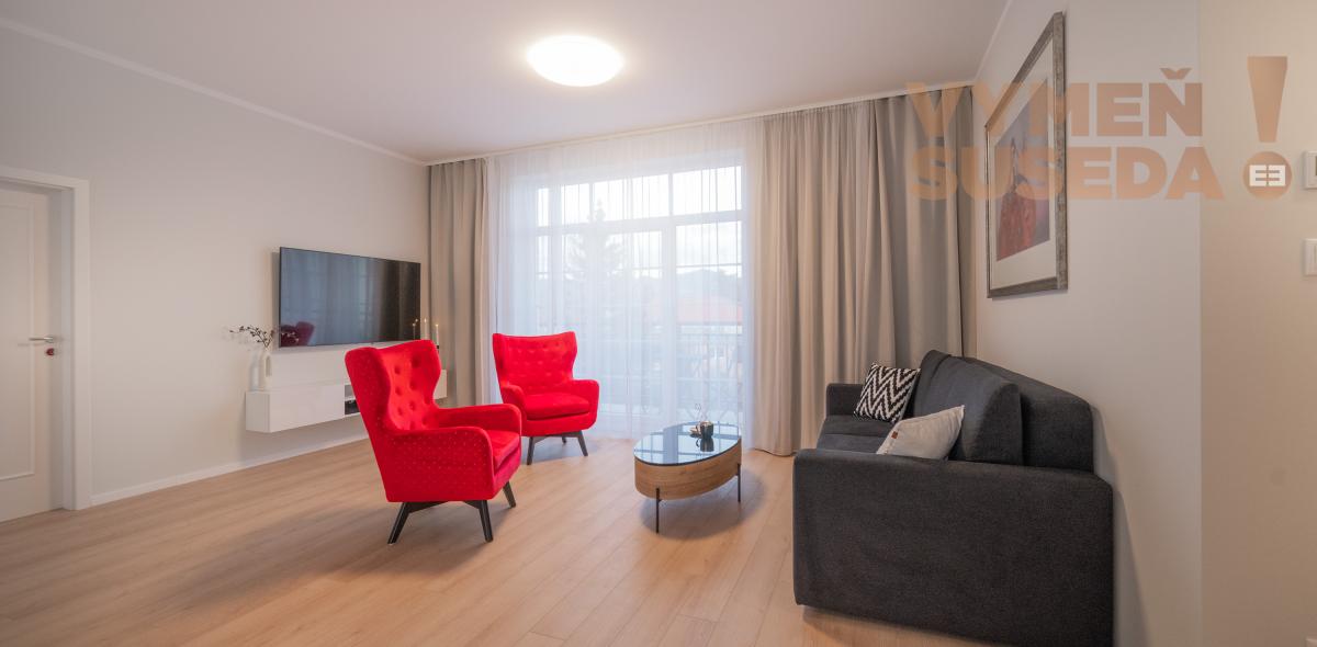 VYMEŇ SUSEDA! – 3 spálňový luxusný apartmán s terasou 163m2 v komplexe OPERA, Turčianske Teplice.