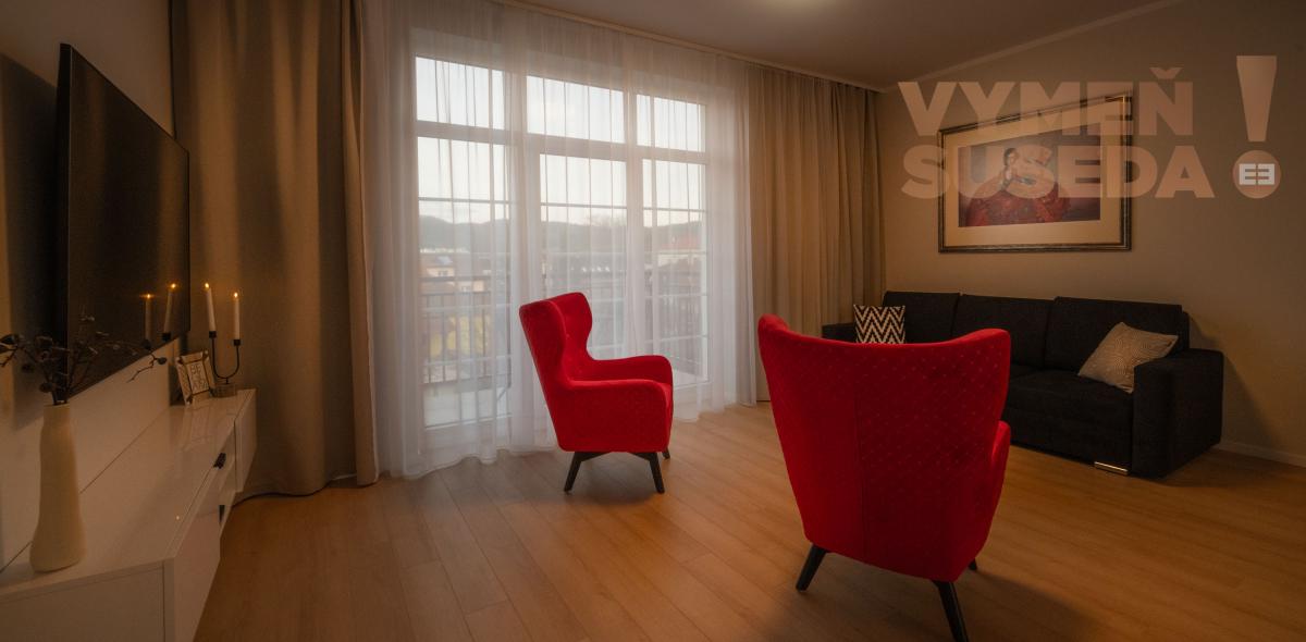 VYMEŇ SUSEDA! – 3 spálňový luxusný apartmán s terasou 163m2 v komplexe OPERA, Turčianske Teplice.