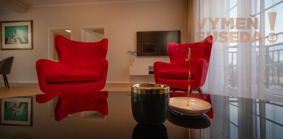 VYMEŇ SUSEDA! – 3 spálňový luxusný apartmán s terasou 163m2 v komplexe OPERA, Turčianske Teplice.