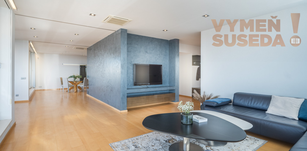 VYMEŇ SUSEDA! – Unikátny veľkometrážny 4 izb. byt s nádherným výhľadom 287 m2 Bratislava I. Staré mesto.