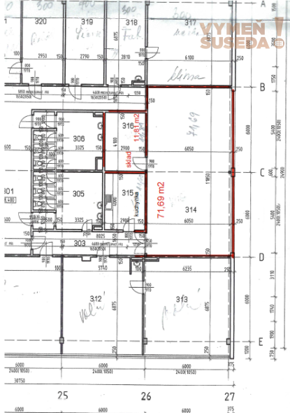 VYMEŇ SUSEDA! - PRENÁJOM ADMINISTRATÍVNYCH / KANCELÁRSKYCH PRIESTOROV v Bratislave (Petržalke) na Kopčianskej ulici s možnosťou parkovacieho státia.