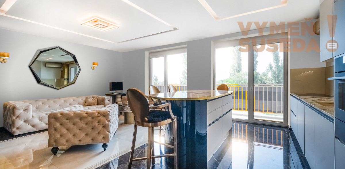 VYMEŇ SUSEDA! – VÝNIMOČNÝ, LUXUSNÝ 2,5 IZB. BYT s TERASOU, NOVOSTAVBA 88.65m2, Rezidencia Železničná, BA II