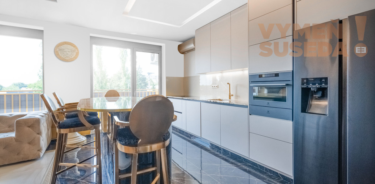 VYMEŇ SUSEDA! – VÝNIMOČNÝ, LUXUSNÝ 2,5 IZB. BYT s TERASOU, NOVOSTAVBA 88.65m2, Rezidencia Železničná, BA II