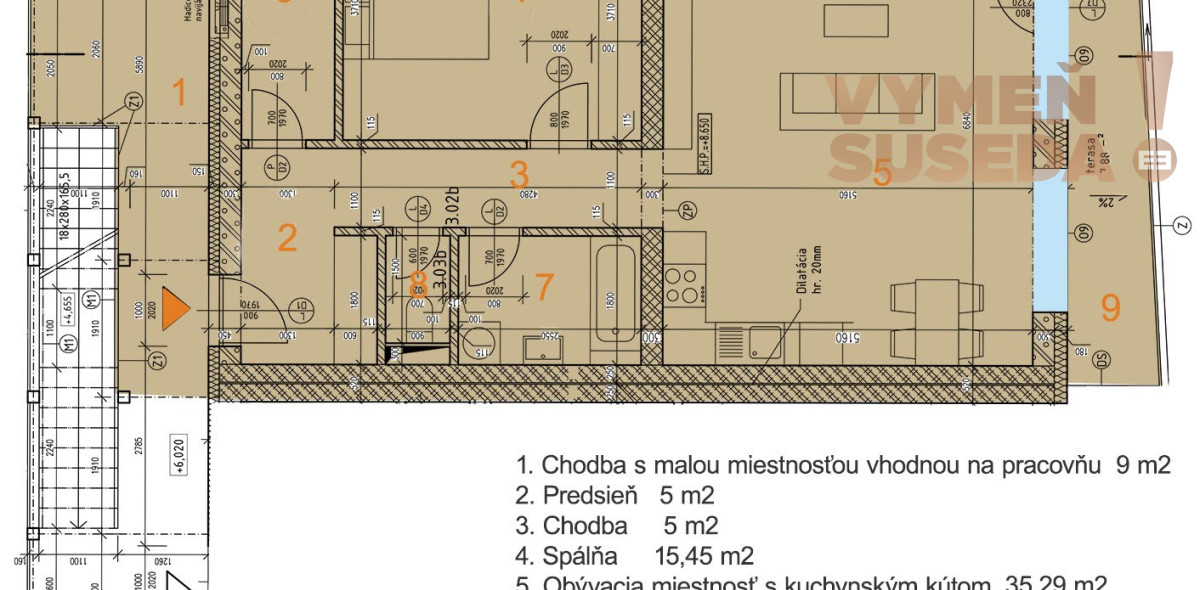 VYMEŇ SUSEDA! – VÝNIMOČNÝ, LUXUSNÝ 2,5 IZB. BYT s TERASOU, NOVOSTAVBA 88.65m2, Rezidencia Železničná, BA II