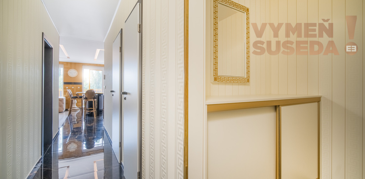 VYMEŇ SUSEDA! – VÝNIMOČNÝ, LUXUSNÝ 2,5 IZB. BYT s TERASOU, NOVOSTAVBA 88.65m2, Rezidencia Železničná, BA II