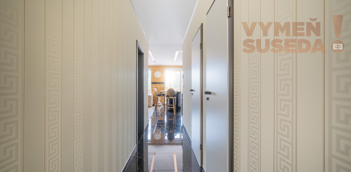 VYMEŇ SUSEDA! – VÝNIMOČNÝ, LUXUSNÝ 2,5 IZB. BYT s TERASOU, NOVOSTAVBA 88.65m2, Rezidencia Železničná, BA II