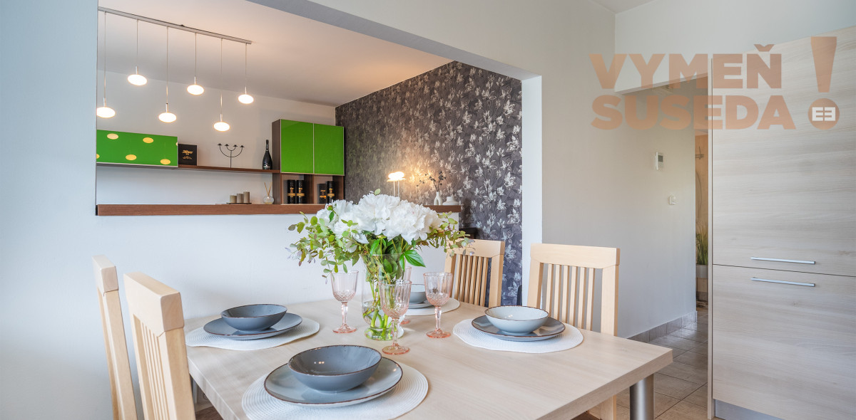 PREDANÉ – Zrekonštruovaný 3 izb.byt so šatníkom, klimatizáciou a garážou Bratislava II. Vrakuňa, Bučinová ul.