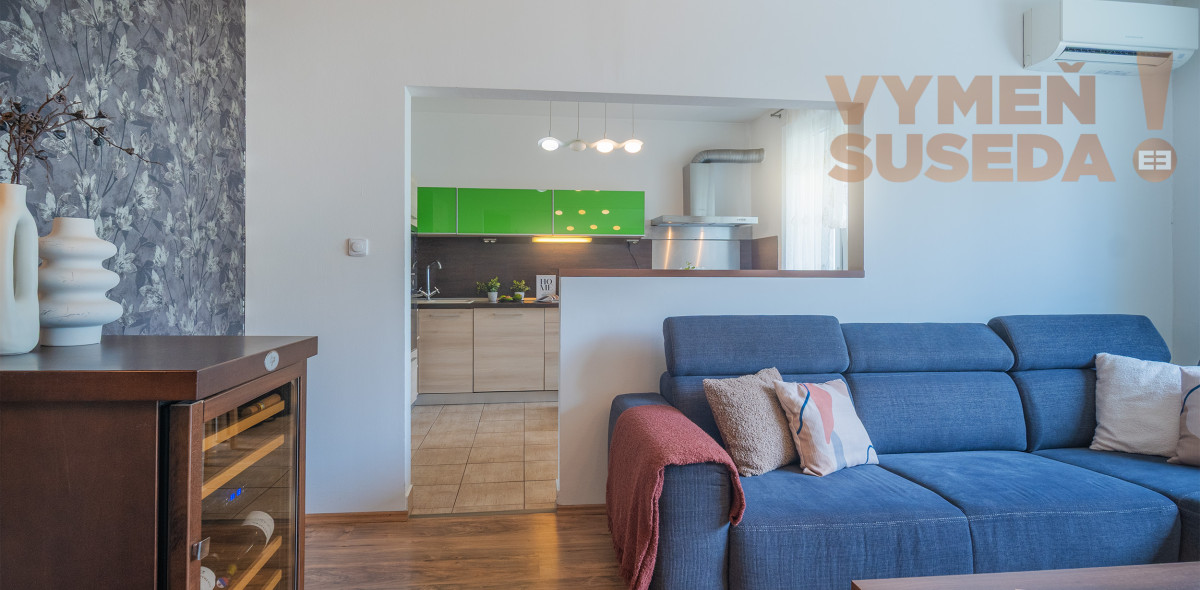 PREDANÉ – Zrekonštruovaný 3 izb.byt so šatníkom, klimatizáciou a garážou Bratislava II. Vrakuňa, Bučinová ul.