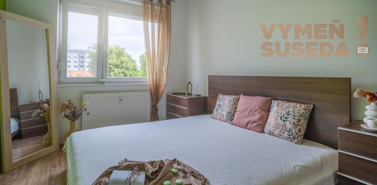 PREDANÉ – Zrekonštruovaný 3 izb.byt so šatníkom, klimatizáciou a garážou Bratislava II. Vrakuňa, Bučinová ul.