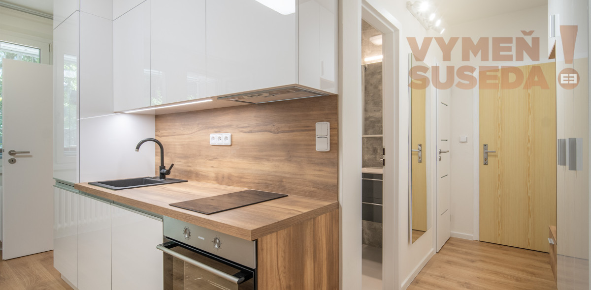 PREDANÉ! - Unikátny novo zrekonštruovaný 2 izb. byt s predzáhradkou a loggiou, Bujnákova, Dúbravka