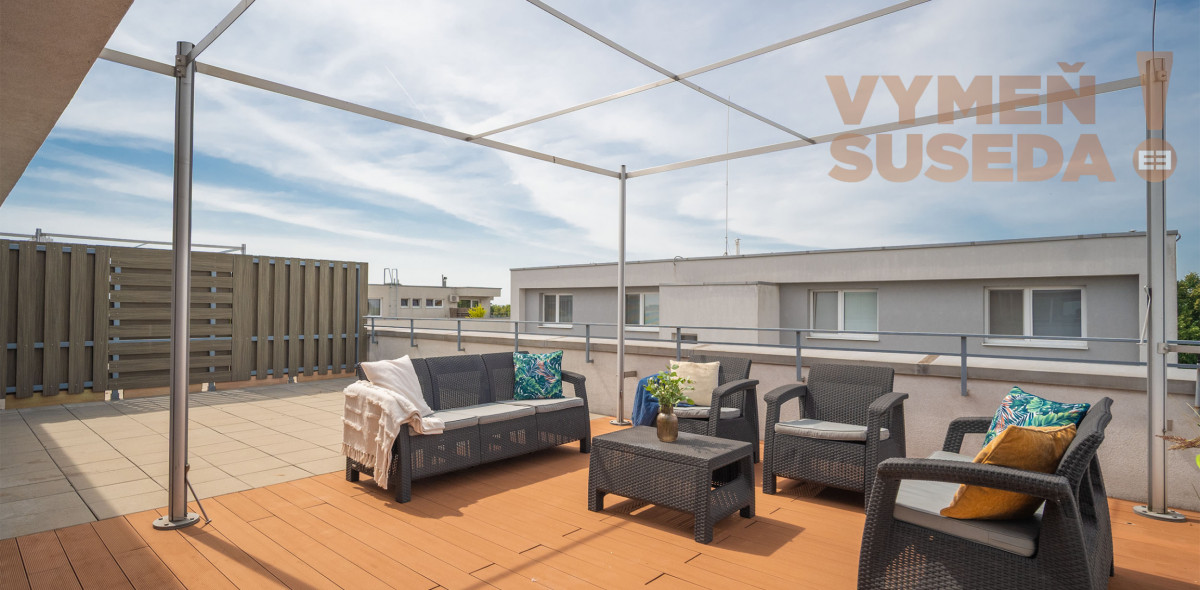 PREDANÉ! - VÝNIMOČNÝ 2 IZB. BYT NOVOSTAVBA 61.15 m2 s TERASOU 55.70 m2 a Parkingom, VILADOM, ÚZKA ul., Dunajská Lužná