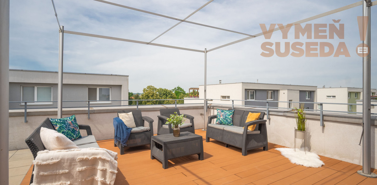 PREDANÉ! - VÝNIMOČNÝ 2 IZB. BYT NOVOSTAVBA 61.15 m2 s TERASOU 55.70 m2 a Parkingom, VILADOM, ÚZKA ul., Dunajská Lužná