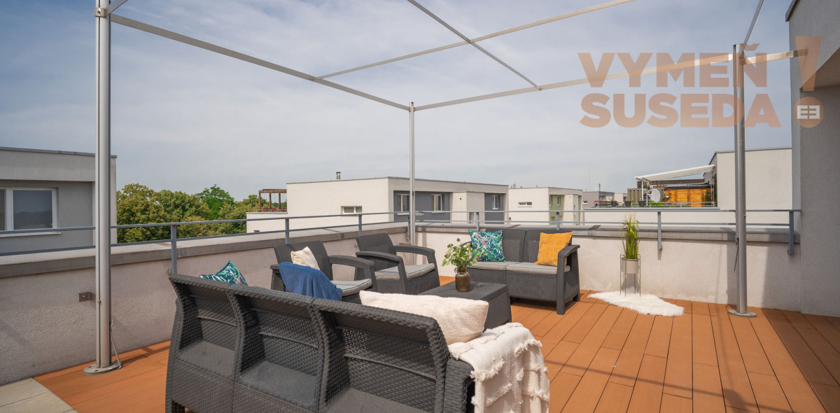 PREDANÉ! - VÝNIMOČNÝ 2 IZB. BYT NOVOSTAVBA 61.15 m2 s TERASOU 55.70 m2 a Parkingom, VILADOM, ÚZKA ul., Dunajská Lužná