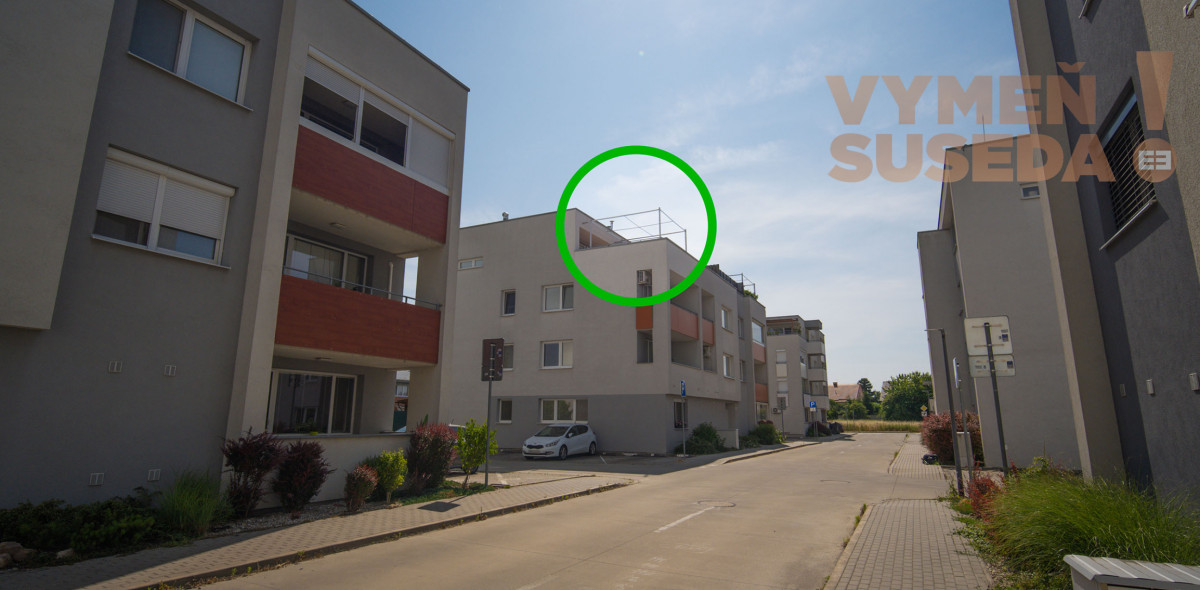 PREDANÉ! - VÝNIMOČNÝ 2 IZB. BYT NOVOSTAVBA 61.15 m2 s TERASOU 55.70 m2 a Parkingom, VILADOM, ÚZKA ul., Dunajská Lužná