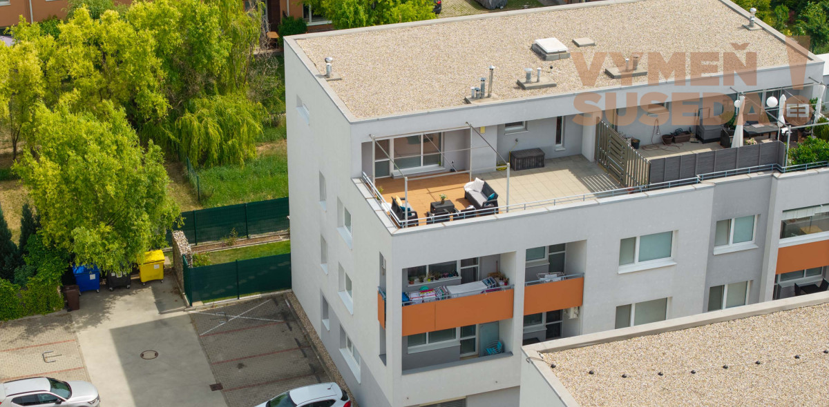 PREDANÉ! - VÝNIMOČNÝ 2 IZB. BYT NOVOSTAVBA 61.15 m2 s TERASOU 55.70 m2 a Parkingom, VILADOM, ÚZKA ul., Dunajská Lužná