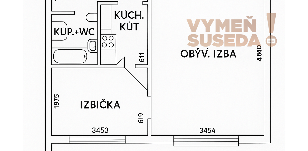 PREDANÉ - VÝNIMOČNE SITUOVANÝ 1,5 IZB. BYT S PIVNIČNOU KOBKOU, BALTSKÁ UL., BA II.