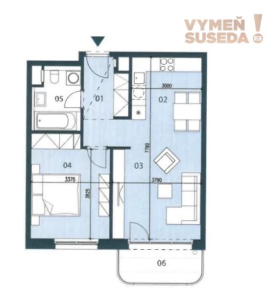 VYMEŇ SUSEDA! – VÝNIMOČNÝ, PRIESTRANNÝ 2 IZB.  BYT S BALKÓNOM A PIVNICOU, KOŠICKÁ UL., RUŽINOV, BA II