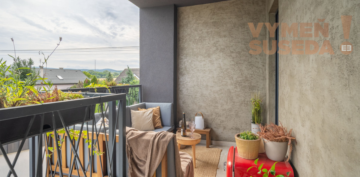 VYMEŇ SUSEDA! - Výnimočný, 4 izb. byt s terasou, vysokými stropmi, pozemkom, zariadený vo vysokom štandarde, NOVOSTAVBA, LOZORNO.