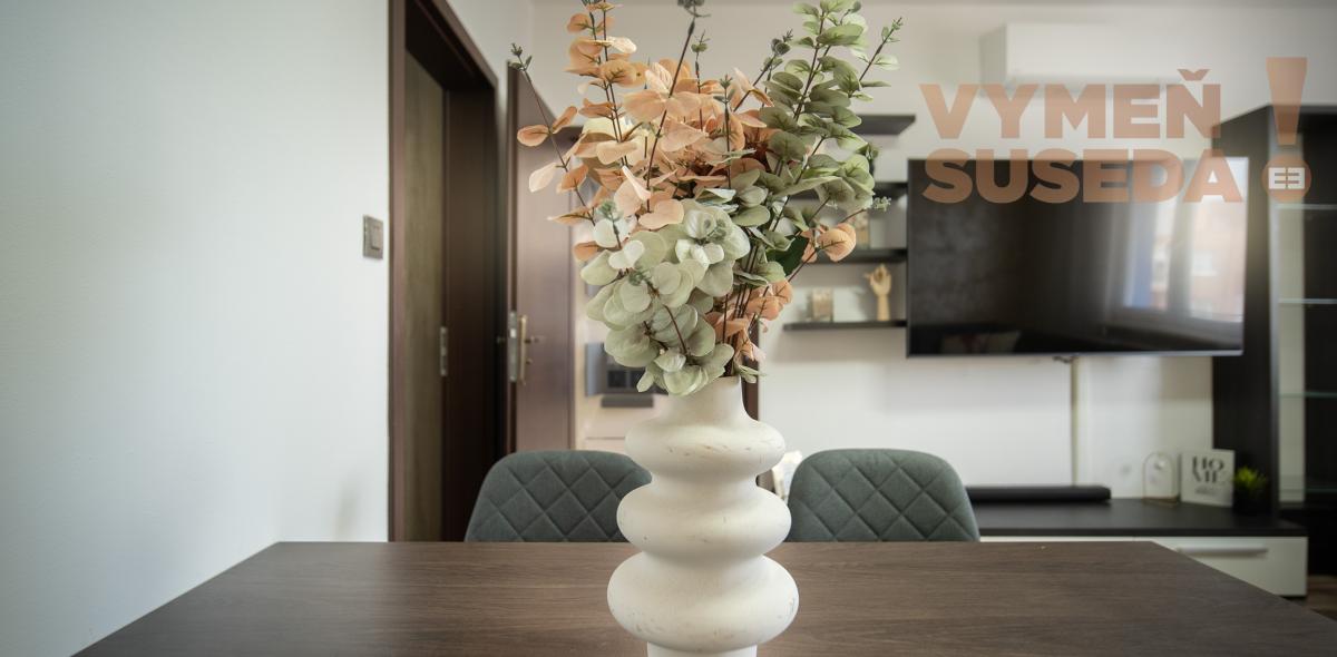 PREDANÉ! – Zrekonštruovaný, zariadený a slnečný 3 izb.byt so zasklenou loggiou Šala – Veča, Narcisová ulica.