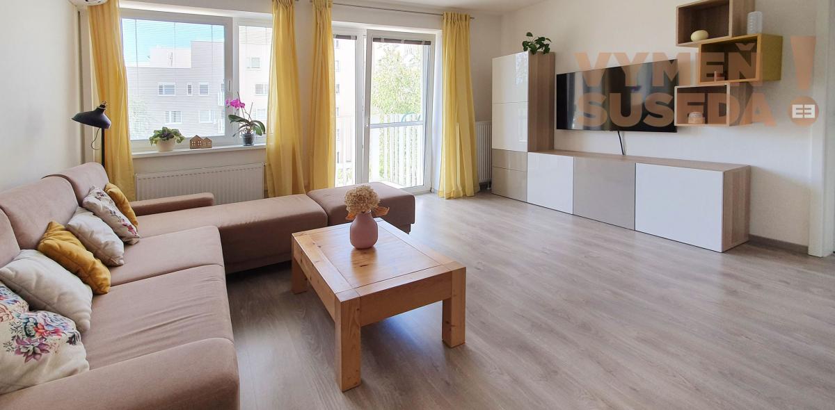 VYMEŇ SUSEDA! - Výnimočný 2 IZB. BYT s balkónom, zariadená NOVOSTAVBA ,veľká pivnica a parking, Devínka pod Lesom