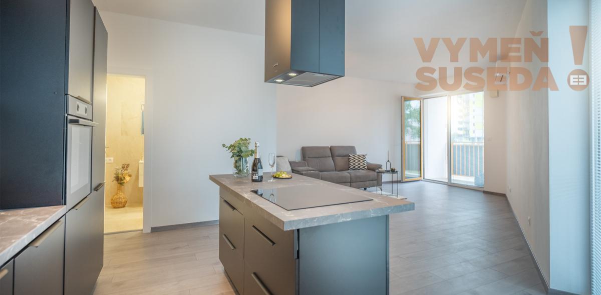 VYMEŇ SUSEDA! - 2 IZB. BYT s TERASOU, NOVOSTAVBA 67.75 m2, Rezidencia Železničná, BA II