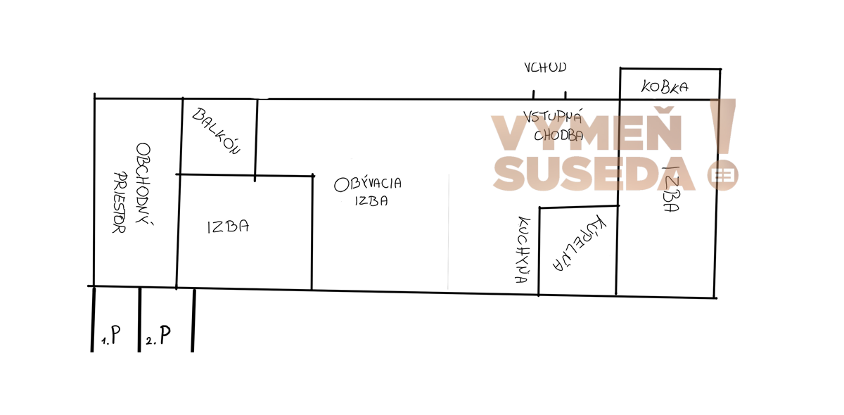 VYMEŇ SUSEDA ! -NA PREDAJ VÝNIMOČNÝ, PRIESTRANNÝ, KLIMATIZOVANÝ 3 izb. BYT S KOMERČNÝM PRIESTOROM